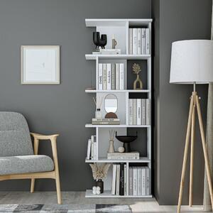 Libreria moderna soggiorno design ufficio 62xH165 cm bianco Scripta