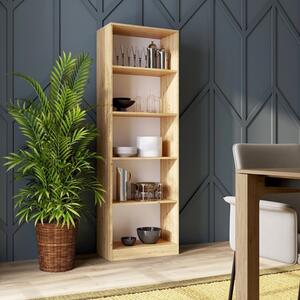 Libreria moderna soggiorno design colonna 60xH182 cm rovere oldwook Lago-B