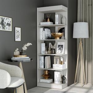 Libreria moderna soggiorno design ufficio 68xH196 cm tortora Venere