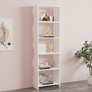 Libreria moderna soggiorno design colonna 50xH160 cm bianco Oris