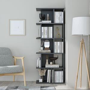 Libreria moderna soggiorno design ufficio 62xH165 cm antracite Scripta