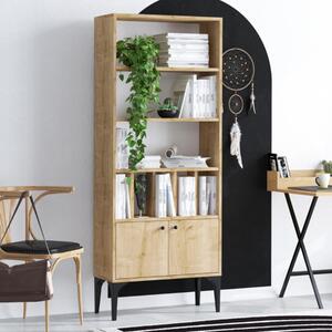 Libreria moderna soggiorno design colonna 60xH175 cm rovere Valira