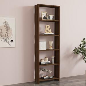 Libreria moderna soggiorno design colonna 50xH160 cm noce Oris