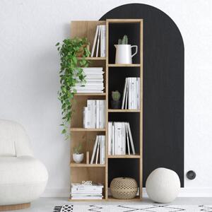 Libreria moderna soggiorno design colonna componibile 60xH150 cm rovere Aurelia