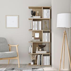 Libreria moderna soggiorno design ufficio 62xH165 cm rovere chiaro Scripta
