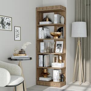 Libreria moderna soggiorno design ufficio 68xH196 cm rovere Venere