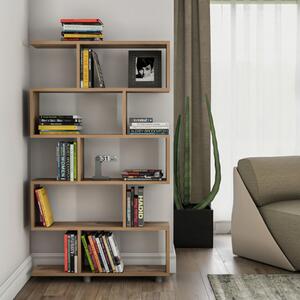 Libreria moderna soggiorno design parete 90xH156 cm rovere Zerkan