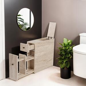Mobile bagno armadietto salvaspazio 42xH66 stretto beige Aqua
