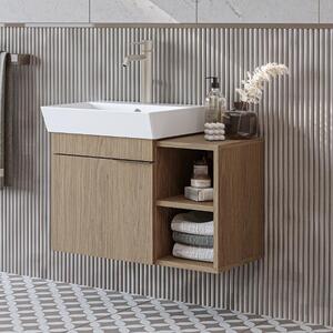 Mobile bagno sospeso lavabo incluso 72 cm rovere Mistral