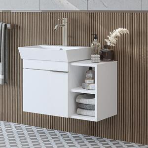 Mobile bagno sospeso lavabo incluso 72 cm bianco Mistral