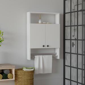 Mobile bagno pensile sospeso salvaspazio 60xH87 bianco Towel
