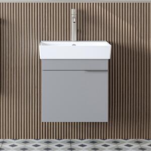 Mobile bagno sospeso lavabo incluso 50 cm grigio Mistral