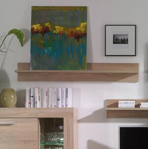 Mensola moderna soggiorno 130xH20 rovere Yuma