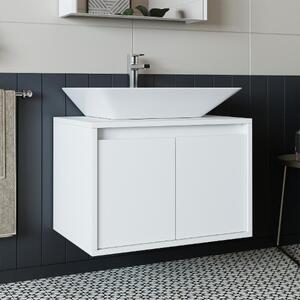 Mobile bagno sospeso lavabo incluso 65 cm bianco Corallo