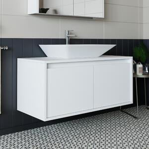 Mobile bagno sospeso lavabo incluso 100 cm bianco Corallo