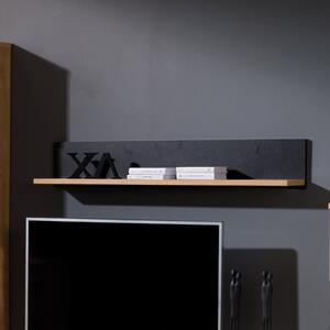 Mensola soggiorno moderno 120xH20 rovere Diamante