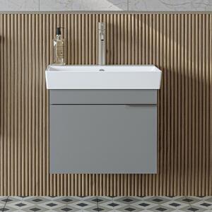 Mobile bagno sospeso lavabo incluso 60 cm grigio Mistral