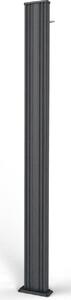 Doccia Solare da Esterno Giardino 30L Miscelatore Arkema Spring S Grigio Antracite
