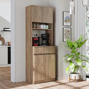 Mobile da cucina dispensa multiuso 60xH180 cm rovere Moka