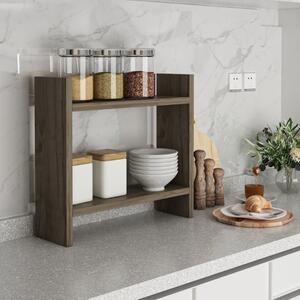 Mobile cucina portaspezie organizer multiuso 34xH30 noce Basket