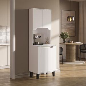 Mobile da cucina dispensa multiuso 60xH182 cm bianco Gusto
