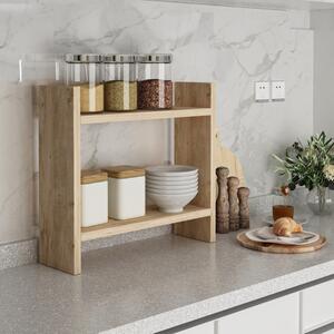 Mobile cucina portaspezie organizer multiuso 34xH30 rovere chiaro Basket