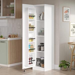 Mobile da cucina dispensa multiuso 1 anta 42xH176 cm bianco Flavor