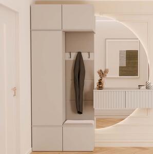 Mobile ingresso moderno 100xH238 cm cassapanca beige Berlino