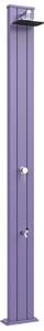 Doccia Solare da Esterno Giardino 30L Miscelatore e Lavapiedi Arkema Spring S Viola