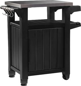 Tavolino Keter / tavolo da barbecue a 1 anta grafite 70x54x90cm