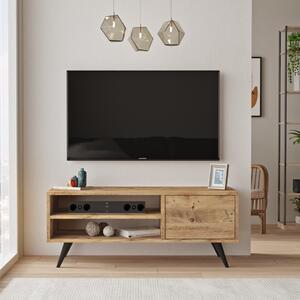 Mobile porta tv moderno 110xH44 cm rovere nero Konnor