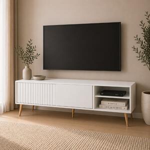 Mobile porta tv moderno design 135xH48 bianco Eisir