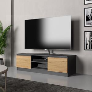 Mobile porta tv moderno 120xH36 cm rovere oldwook antracite Georgia