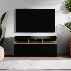 Mobile porta tv moderno 117xH48 cm noce nero Form