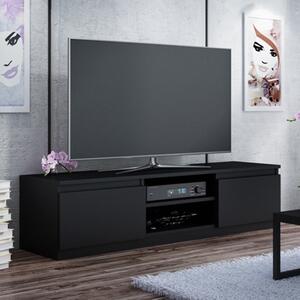 Mobile porta tv moderno 140xH36 cm nero Georgia