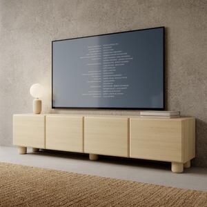 Mobile porta tv moderno soggiorno 4 ante 200xH47 rovere Geva