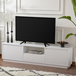 Mobile porta TV moderno design 160xH42cm bianco Ravon
