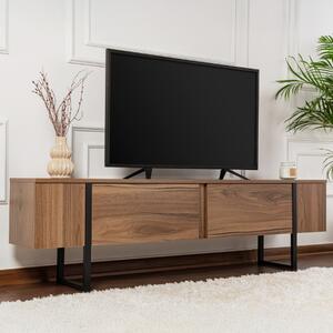 Mobile porta TV moderno design 180xH50cm noce nero Seldon