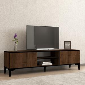 Mobile porta TV moderno design 180xH45cm noce nero Cayden