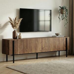 Mobile porta TV moderno design 180xH45cm noce nero Ulric