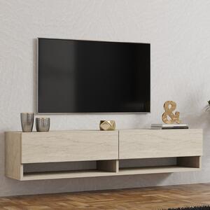 Mobile porta tv moderno sospeso 141xH31cm beige Erion