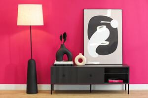 Mobile porta tv moderno design 2 ante 135xH48 antracite Gulia