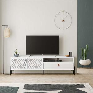 Mobile porta tv moderno design 170xH48 bianco Baobab
