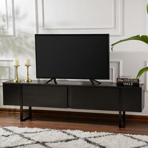 Mobile porta TV moderno design 180xH50cm nero Seldon
