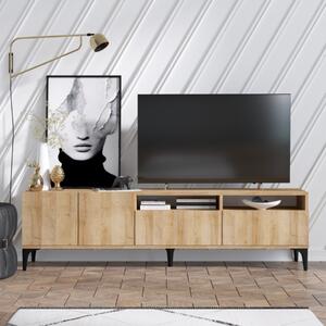 Mobile porta TV moderno design 180xH52cm rovere nero Iveron-B