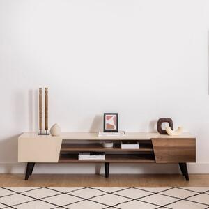 Mobile porta TV moderno design 180xH45cm noce beige Caldor