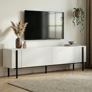 Mobile porta TV moderno design 180xH45cm bianco nero Ulric