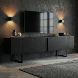 Mobile porta TV moderno design 180xH50cm nero Zerick