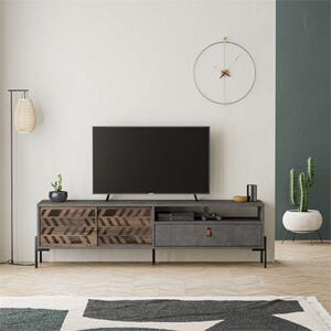 Mobile porta tv moderno design 170xH48 grigio Baobab