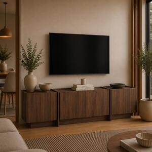 Mobile porta TV moderno design 180xH46cm noce Tavon